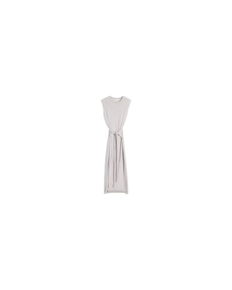 Christophe Lemaire Long-sleeved dress with tie Grey