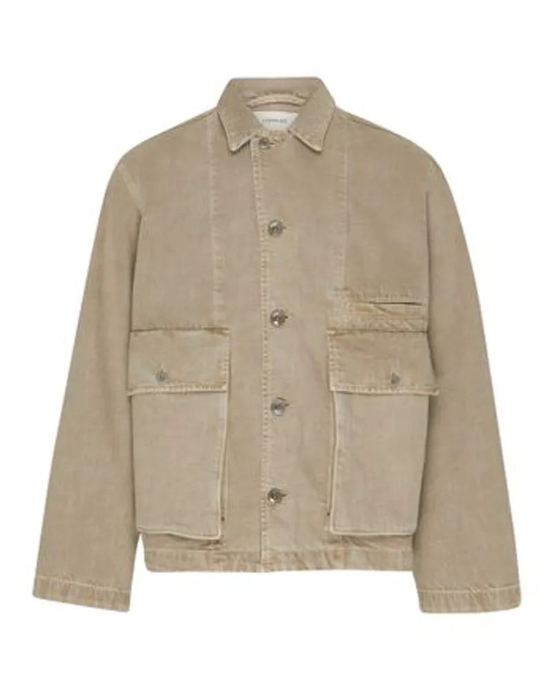 Christophe Lemaire Jacke in Boxy-Form Beige