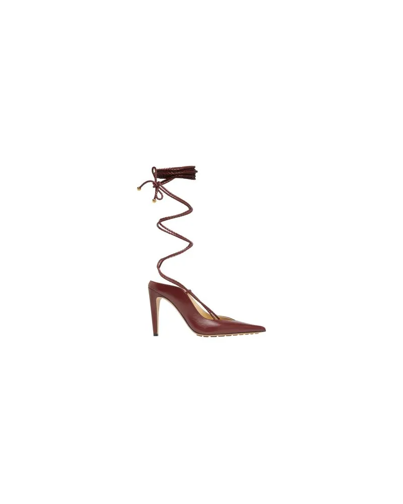 Bottega Veneta Punta-Pumpen Burgundy