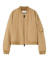 Jil Sander Gefütterte Bomberjacke Brown