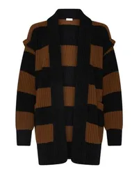 Max Mara Agre gestreifter Cardigan Black