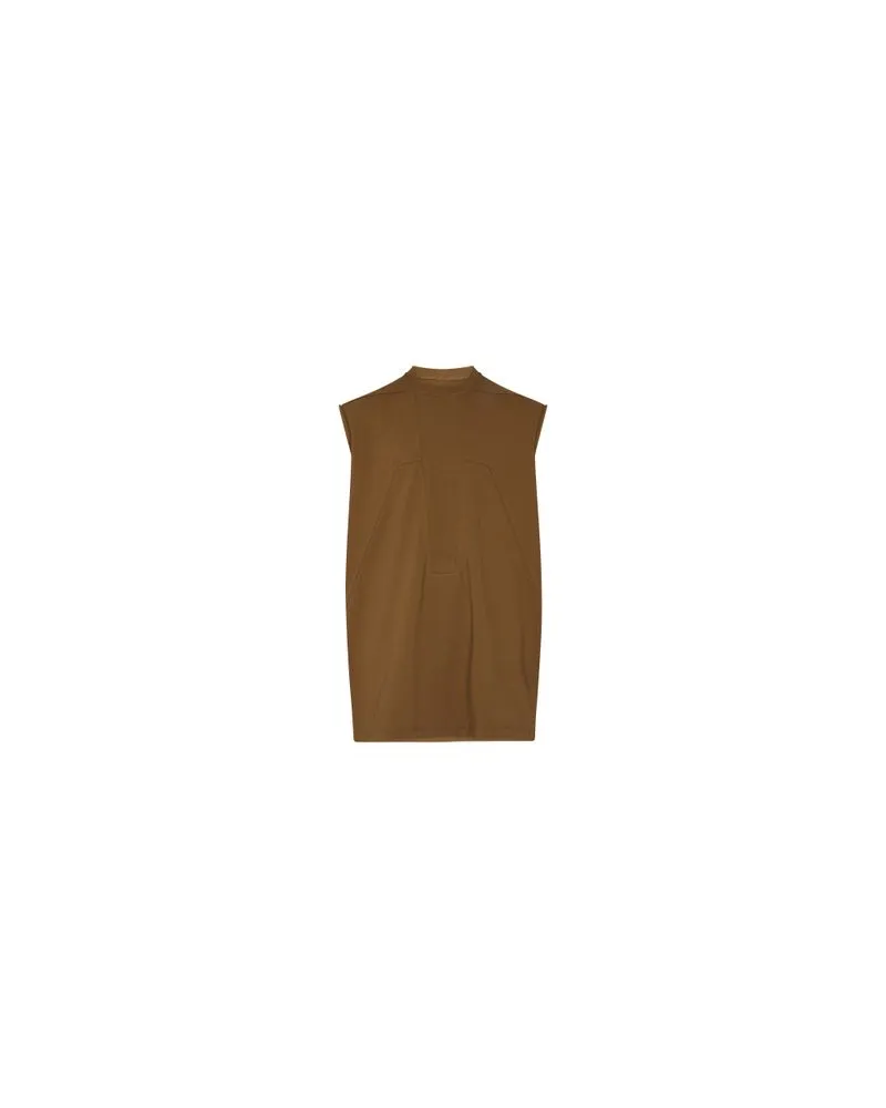 Rick Owens T-Shirt Splintered Tarp Brown