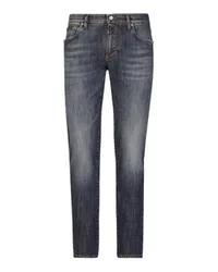 Dolce & Gabbana Slim-Fit-Jeans Multicolor