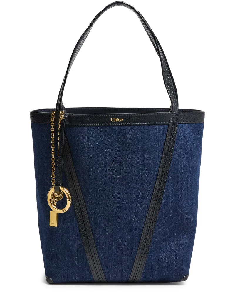 Chloé Spin denim einkaufstasche 