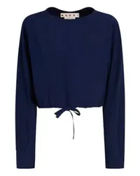 Marni Top mit Kordelzug Blue