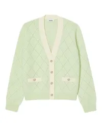 Sandro Zweifarbiger Cardigan Green