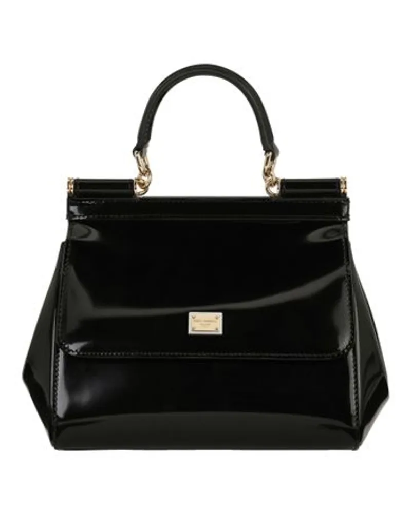 Dolce & Gabbana Kleine Handtasche Sicily Black