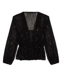 Maje Pailletten-Top Black