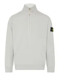 Stone Island Sweatshirt mit halbem Reißverschluss Grey