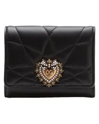 Dolce & Gabbana Geldbörse Devotion French Flap Black