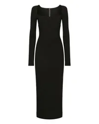 Dolce & Gabbana Langarm-Kleid Black