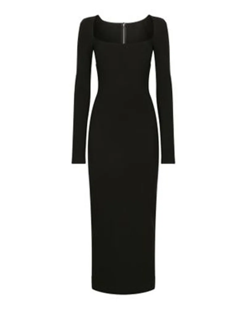 Dolce & Gabbana Langarm-Kleid Black