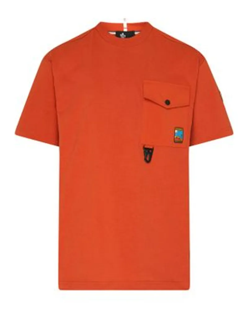 Moncler Kurzarm-T-Shirt Red