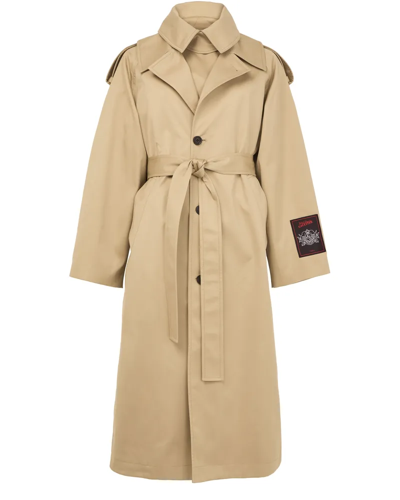 Jean Paul Gaultier Trenchcoat aus Baumwolltwill The Deconstructed 