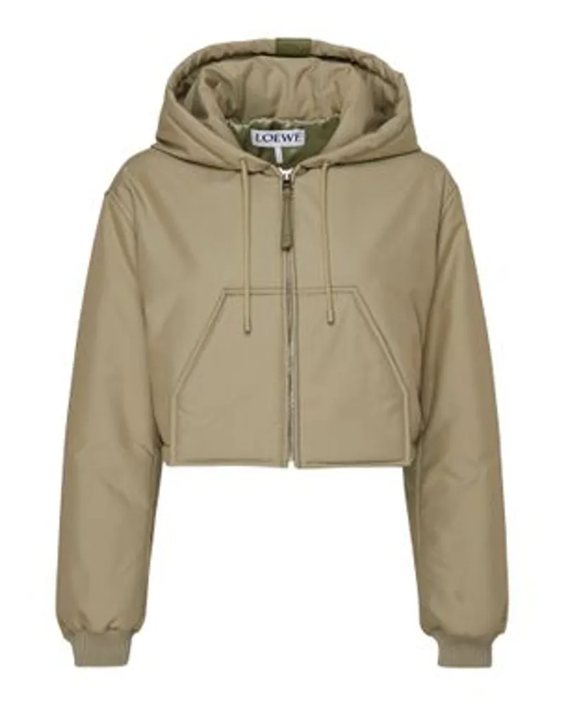 Loewe Jacke mit Kapuze Green