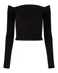 Nina Ricci Top mit Bardot-Ausschnitt Black