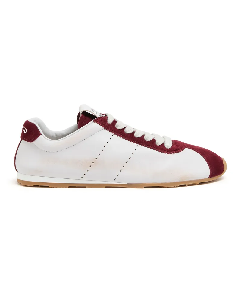 Miu Miu Sneaker aus zweifarbigem Nappaleder 