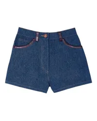 Sandro Shorts mit Lederdetails Blue