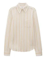 Filippa K Gestreiftes Hemd Off-white