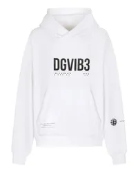 Dolce & Gabbana Jersey-Hoodie mit Print DG VIB3 White