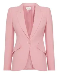 Alexander McQueen Single button blazer Pink