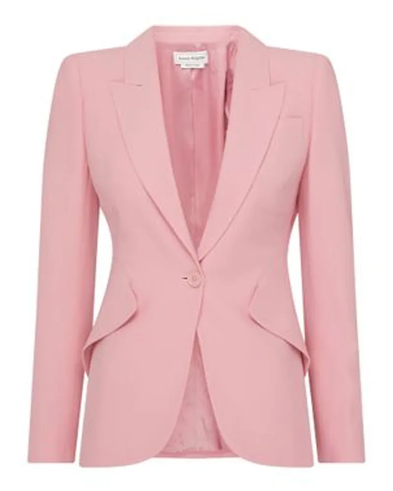 Alexander McQueen Single button blazer Pink