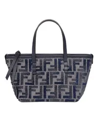 Fendi Shopper in Mini-Format Blue