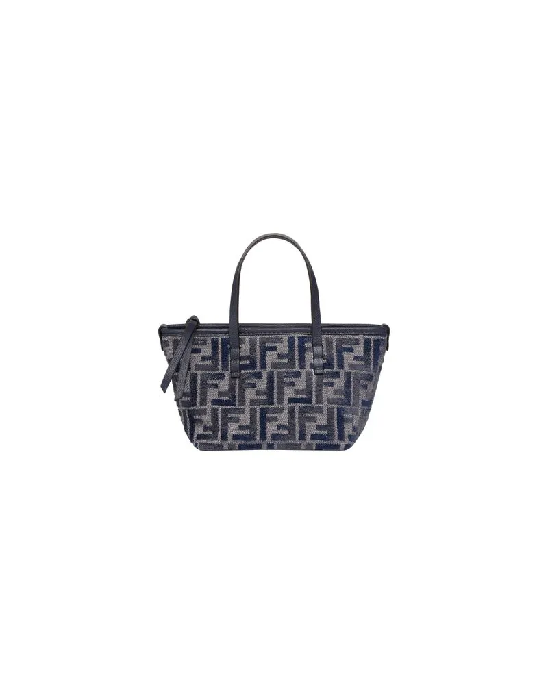 Fendi Shopper in Mini-Format Blue