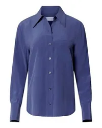 Equipment Quinne Langarm-Seidenshirt Blue