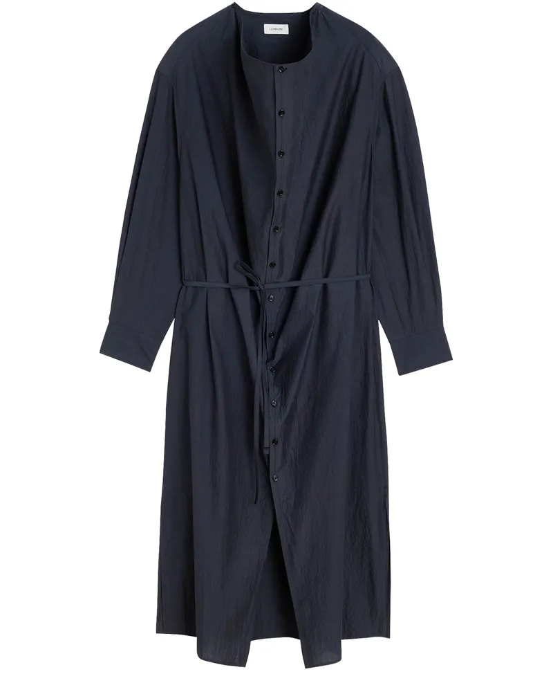 Christophe Lemaire Midikleid mit weichem Kragen 