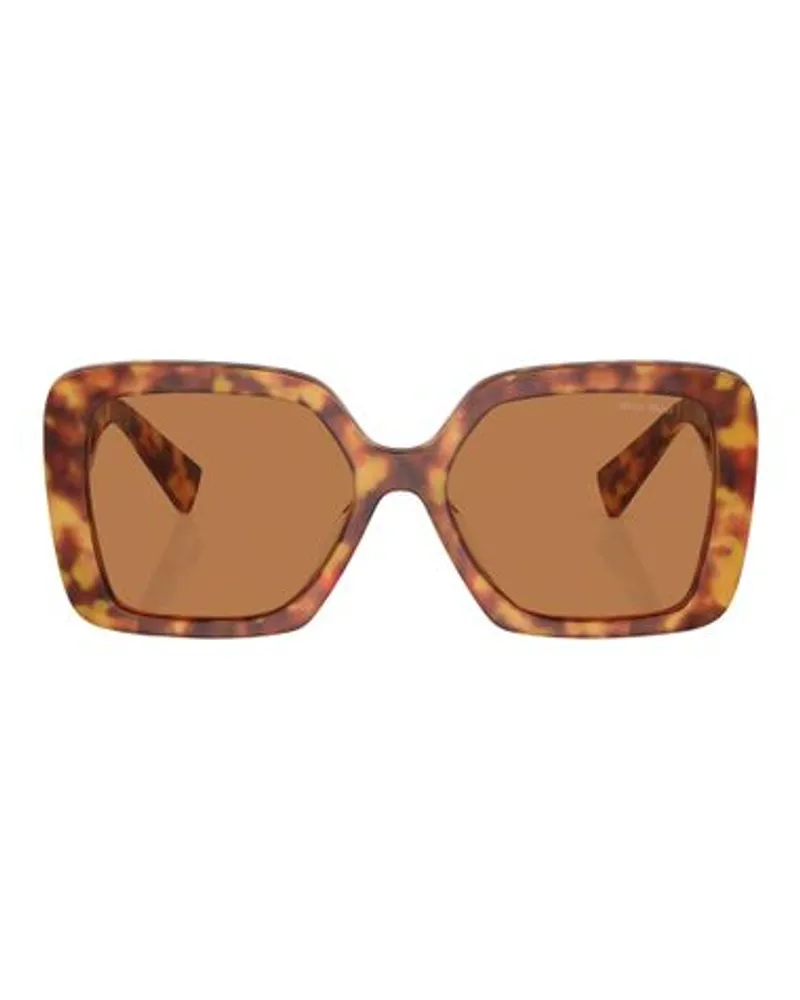 Miu Miu Irregular-Sonnenbrille MU 10YS Brown