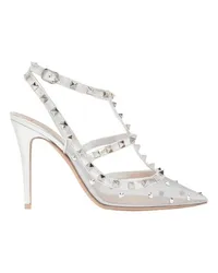 Valentino Garavani Slingpumps Rockstud Silver