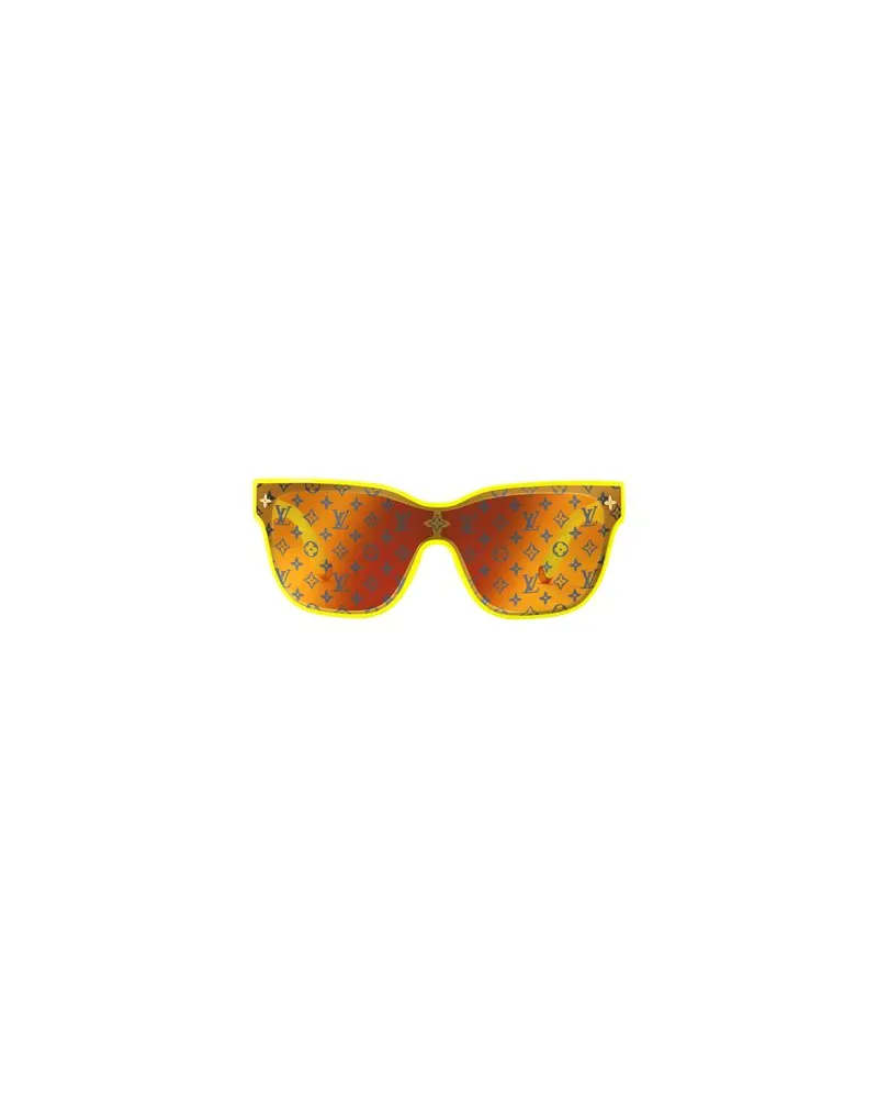 Louis Vuitton LV Shadow Square Sunglasses Orange