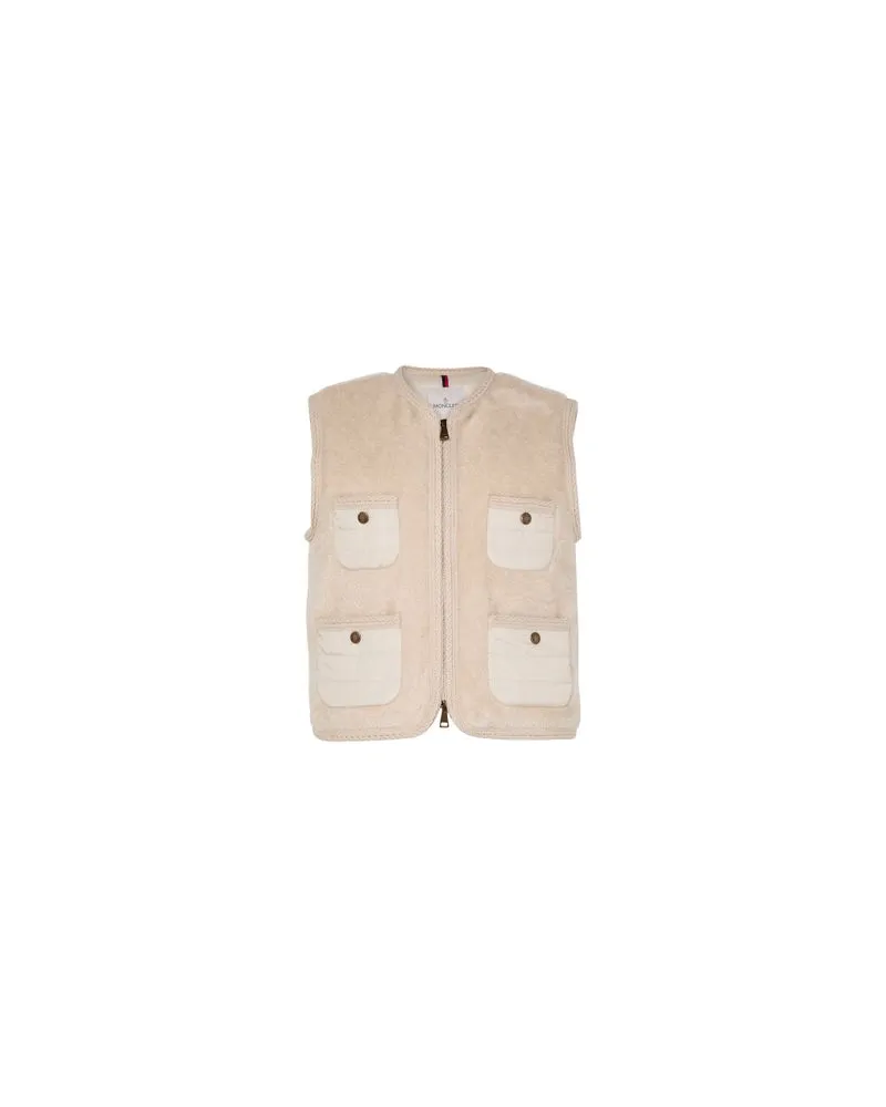 Moncler Mimosas sleeveless jacket Beige