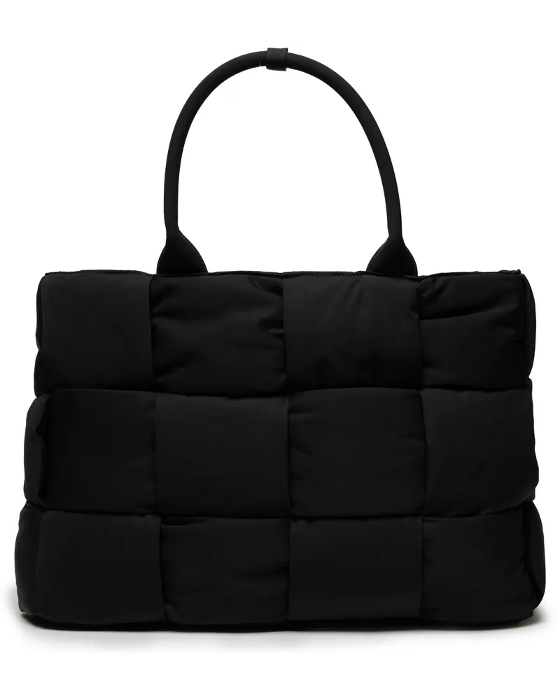 Bottega Veneta Maxi Umhängetasche aus gepolstertem Nylon Cassette 