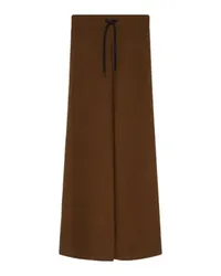 Yves Salomon Weite Strickhose Brown