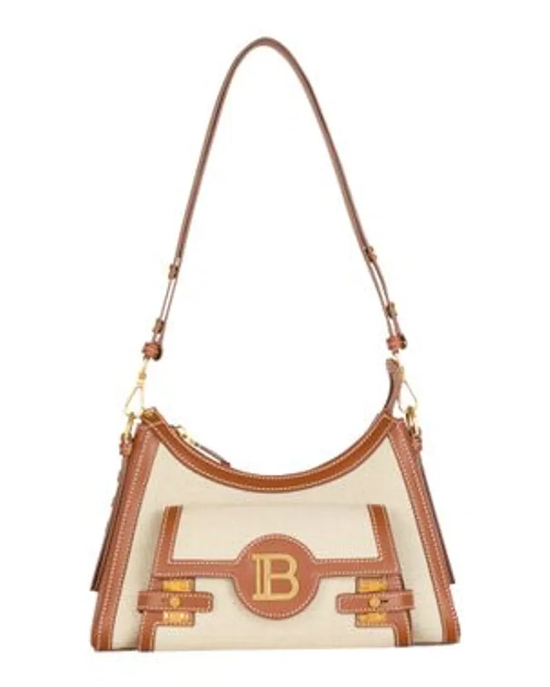 Balmain B-Buzz Hobo Bag Beige