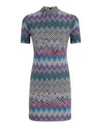 Missoni Kurzärmeliges Minikleid Multicolor