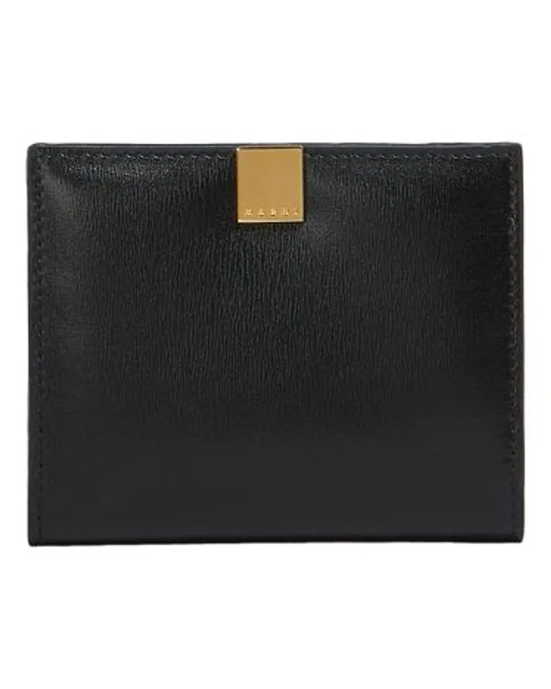 Marni Dreifache Prisma-Brieftasche Black