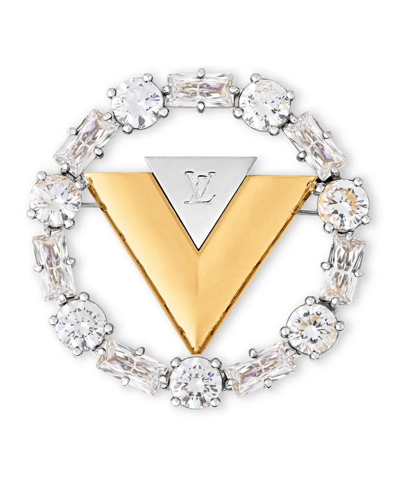Louis Vuitton V for Vuitton Brosche 