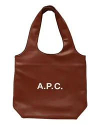 A.P.C. Tote Bag Ninon Small Brown