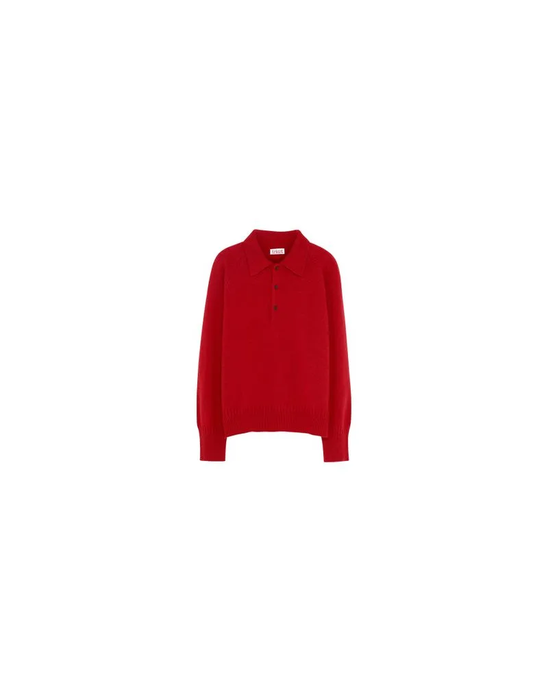 TRICOT Polo-Pullover Burgundy