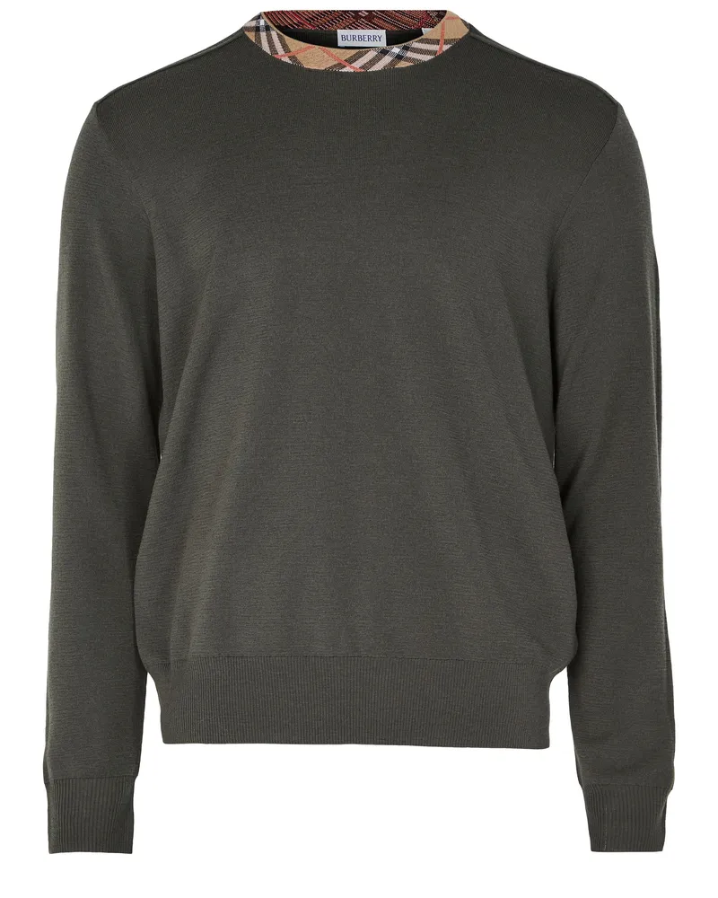 Burberry Rundhalspullover mit Check-Muster 
