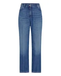 Versace Gerade Jeans Blue