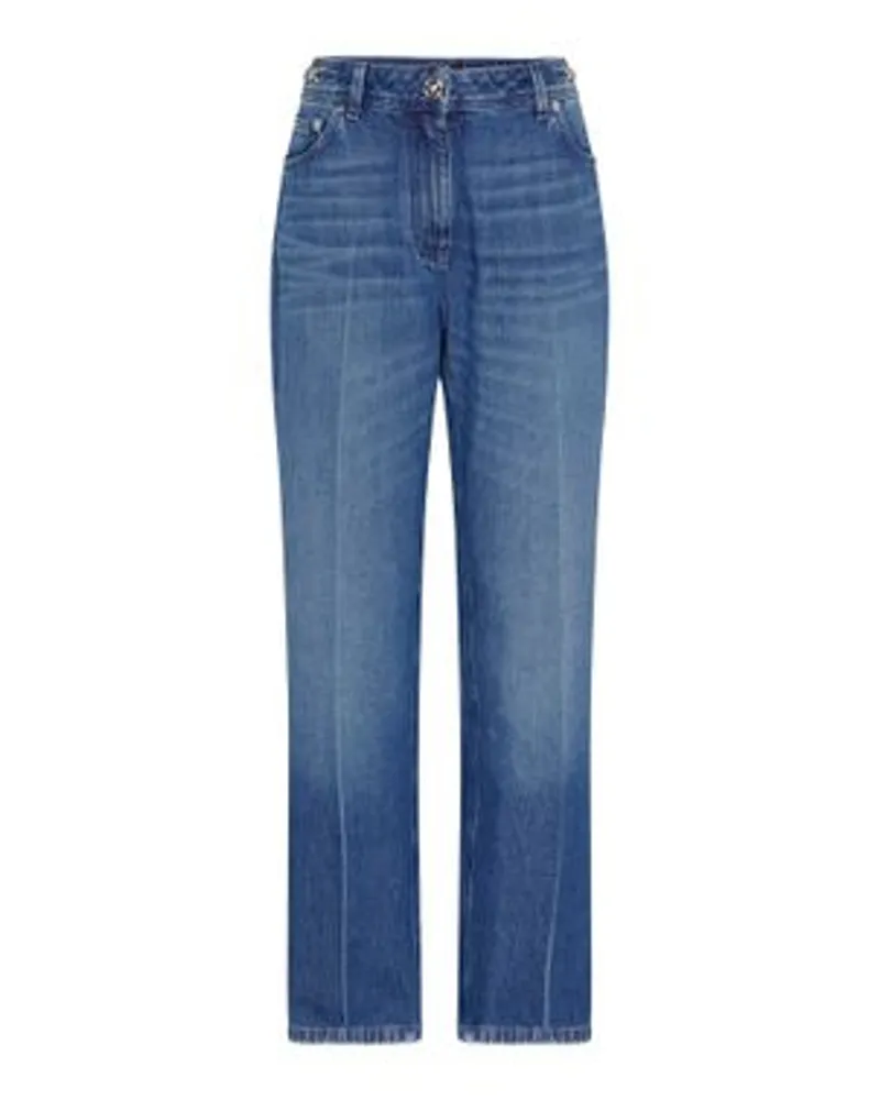 Versace Gerade Jeans Blue