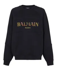 Balmain Sweatshirt mit Logo Black