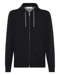 Brunello Cucinelli Cardigan im Sweatstil Black