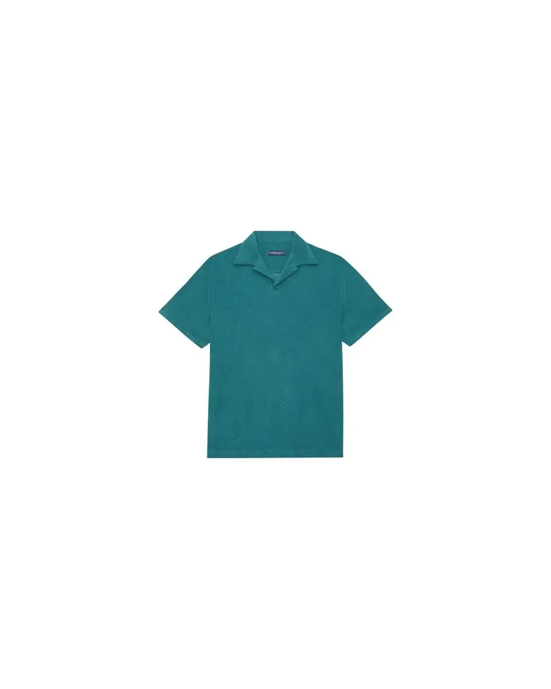 Frescobol Carioca Faustino Terry Baumwoll-Poloshirt Green