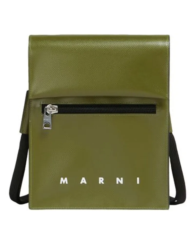 Marni Clutch Mit Bindeband Green