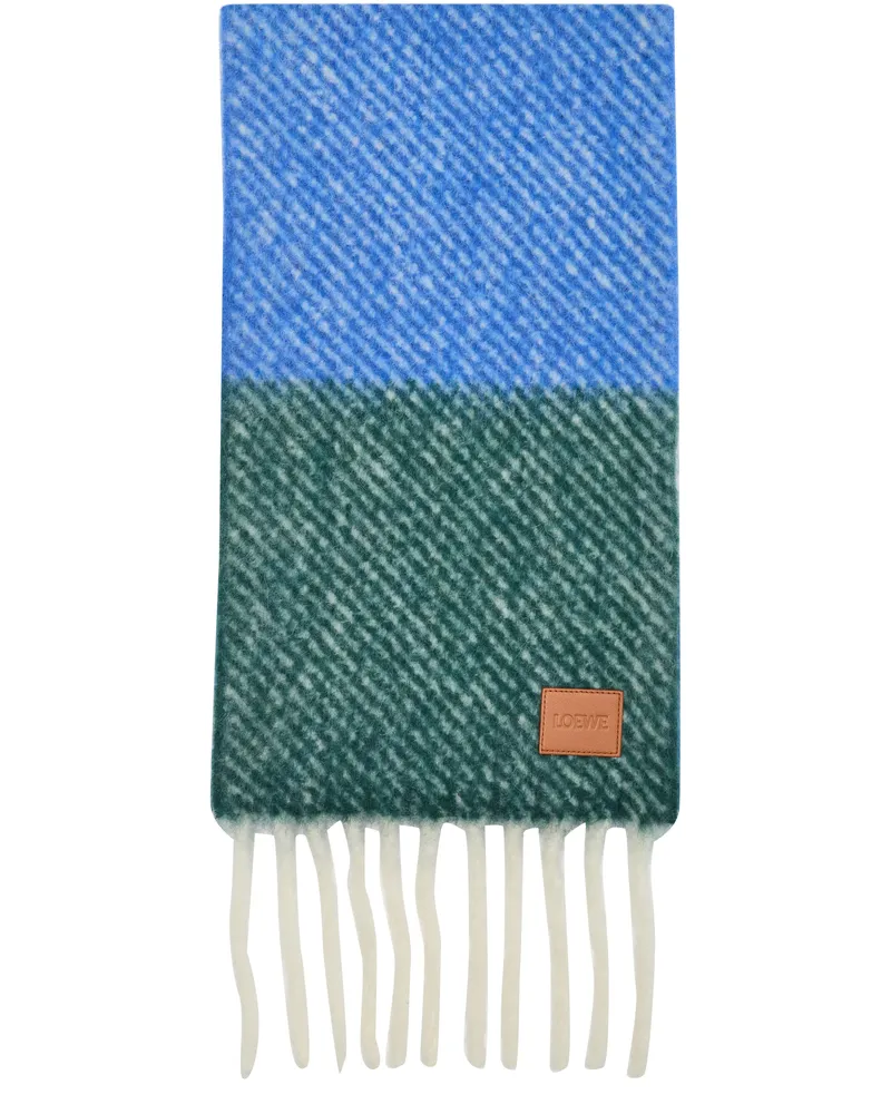 Loewe Schal aus Alpaka- und Schafswolle Blue